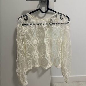 Zara Cream Lace Top